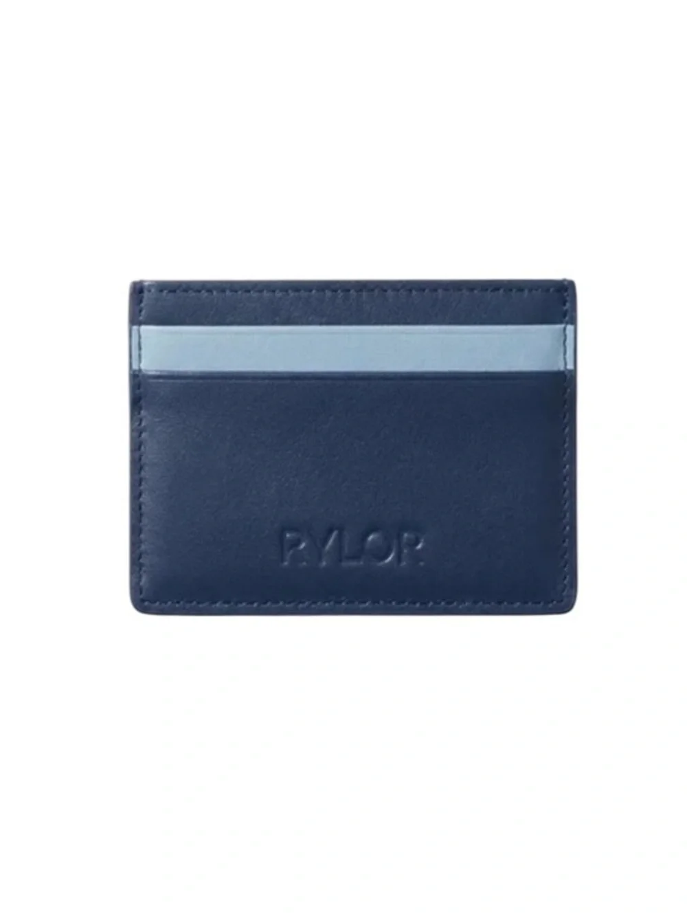 RYLOR Navy Heritage Stripe Card Holder w Authenticity Card